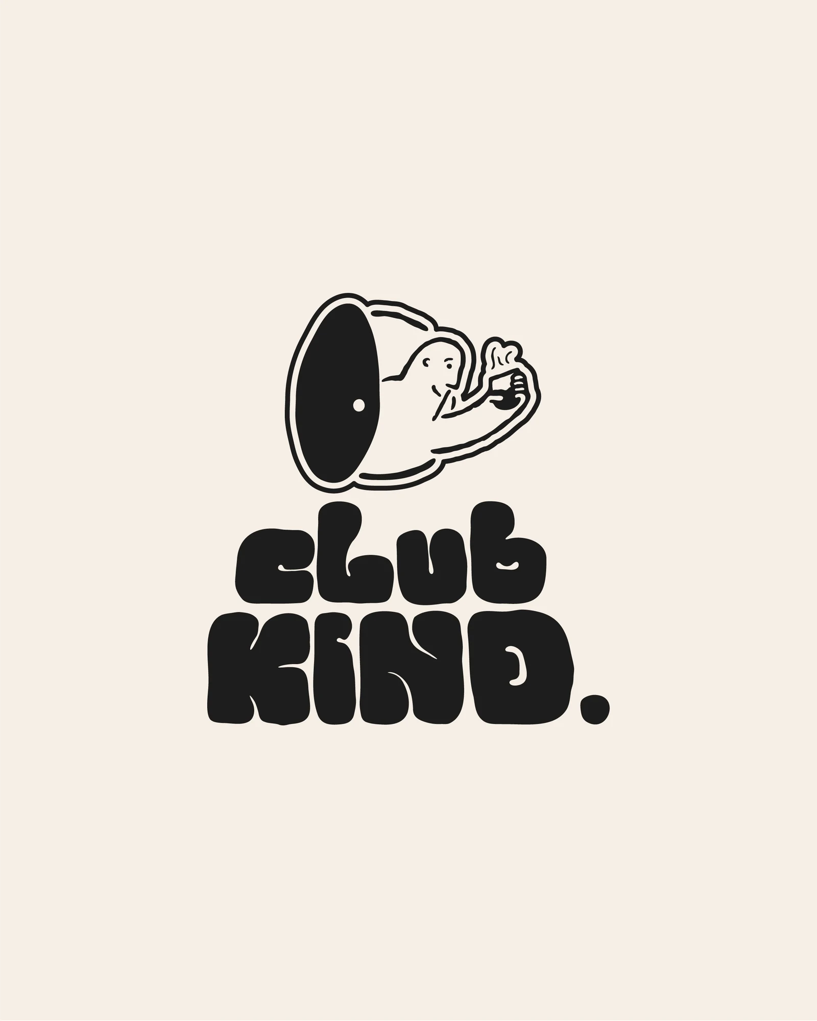 club KIND. illustrated brand mark