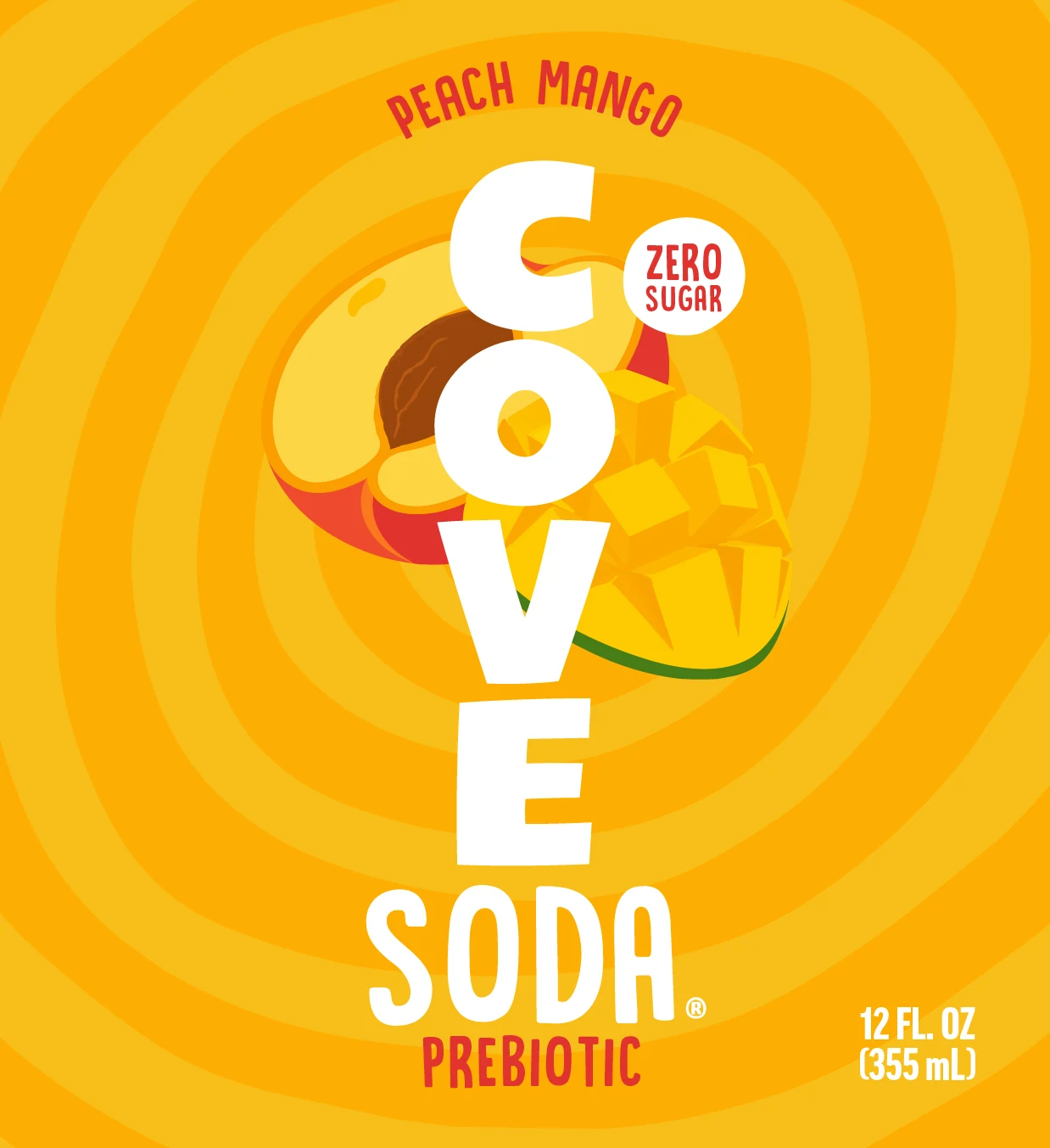 Peach Mango concept label artwork
