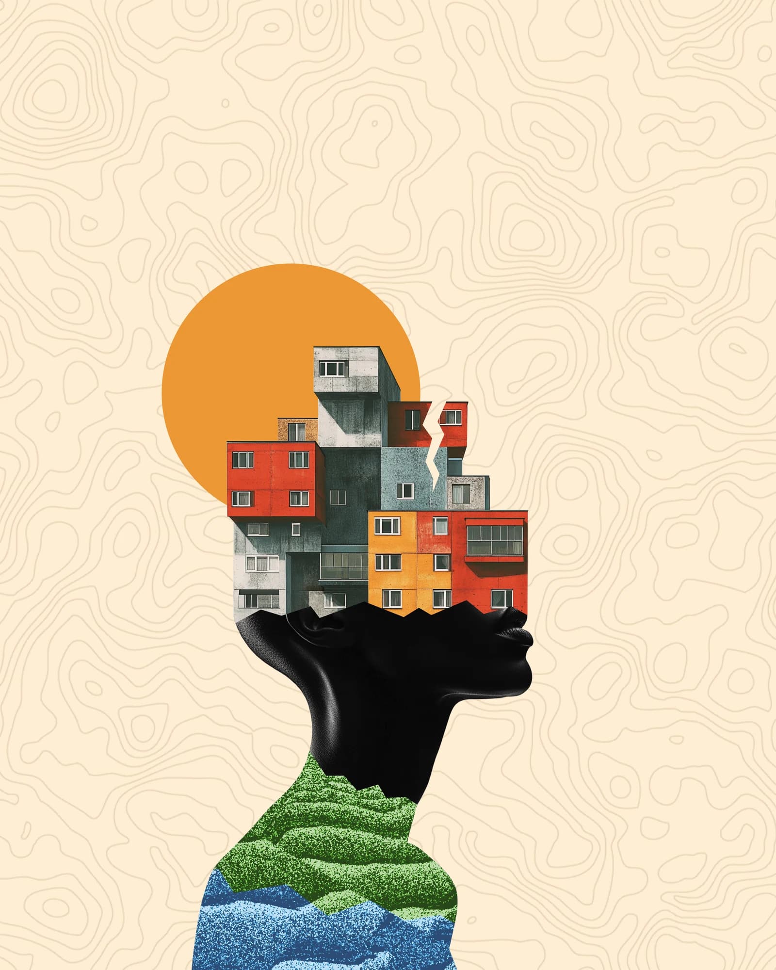 PEI Fight for Affordable Housing symbolic portrait