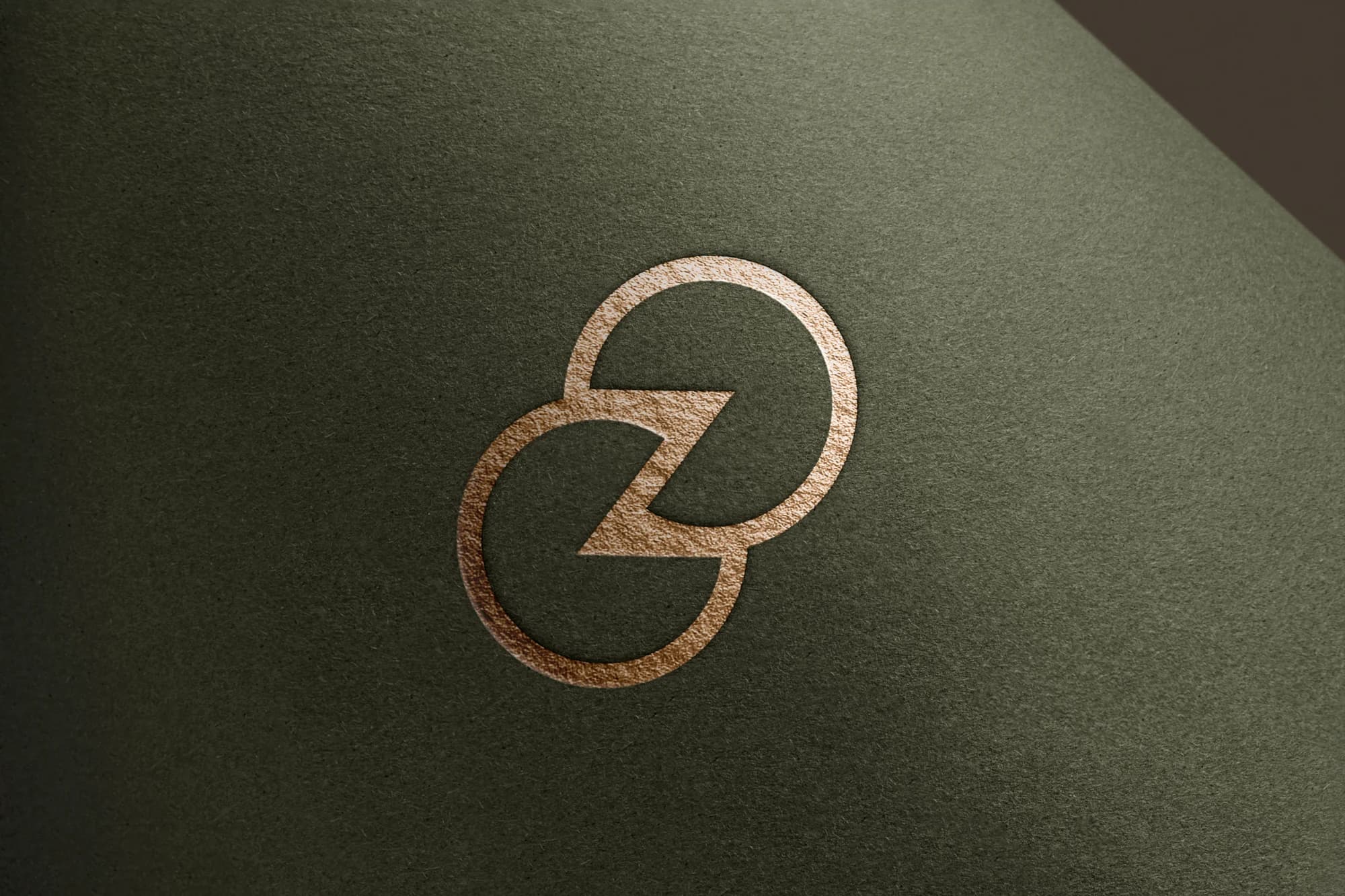 ZINO symbol embossed in metallic foil